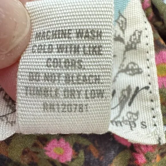 Girls Peek Lightweight Cotton Pink Floral Pullover LS Shirt Size - Picture 6 of 8